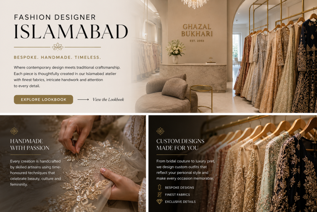 Discovering Artistry: A Fashion Designer’s Boutique in Islamabad