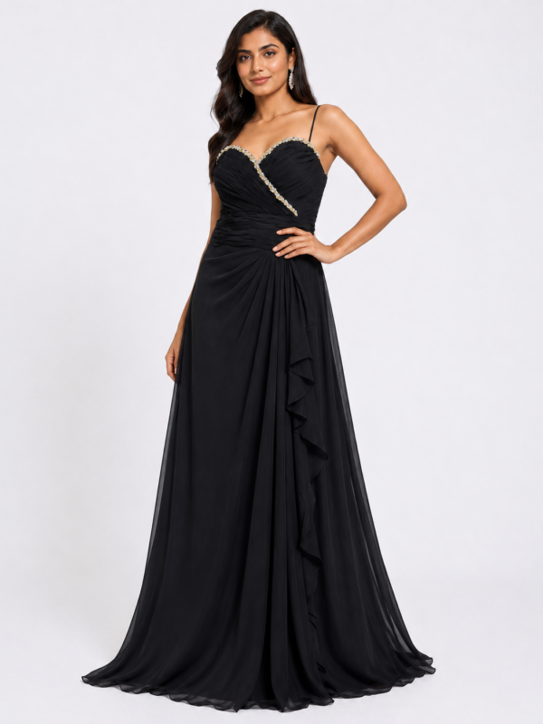 Siyah Sitara Evening Gown