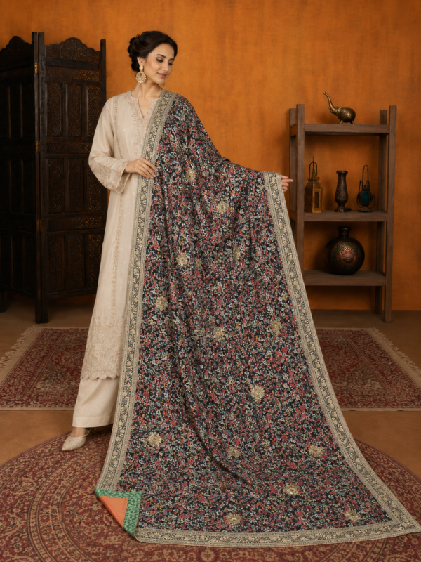 Gulrez Noir Shawl