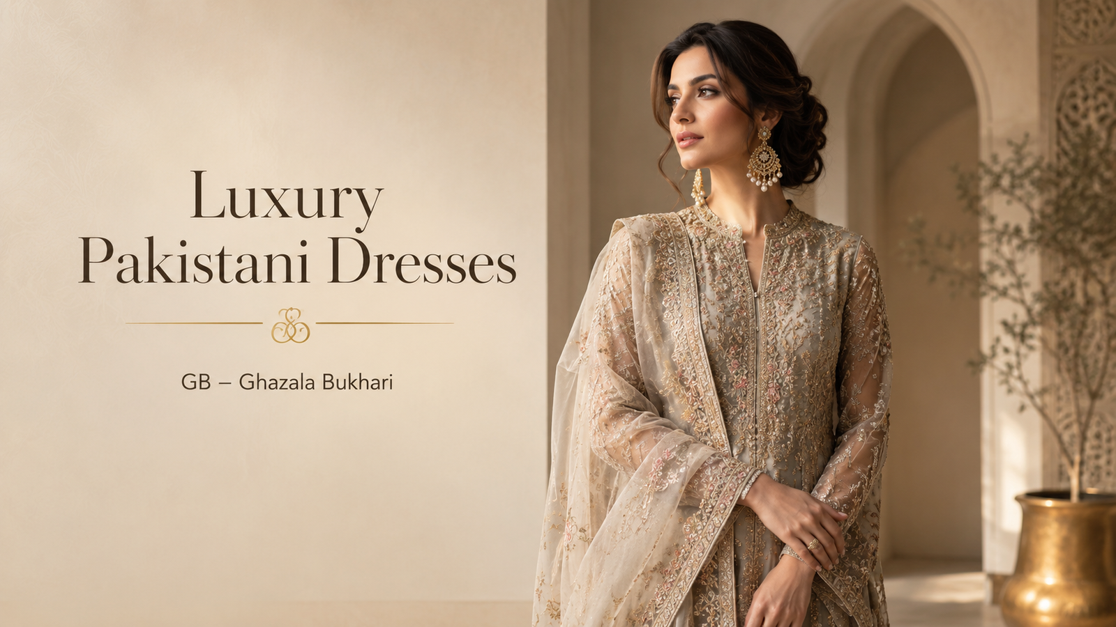 Luxury Pakistani dresses for women by GB Ghazala Bukhari