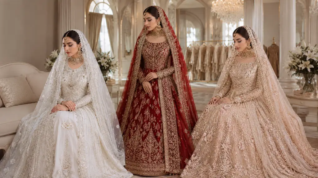 Custom bridal couture embroidery by GB Ghazala Bukhari